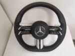 ALCANTARA Mercedes Benz W223 W213 W206 W177 63 AMG EQE 2021+ Steering Wheel Rim