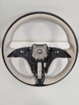 Mercedes-Benz OEM W223 S-Class 2021+ Wood Steering Wheel Beige Rim