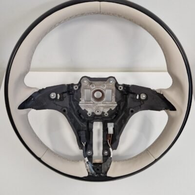 Mercedes-Benz OEM W223 S-Class 2021+ Wood Steering Wheel Beige Rim