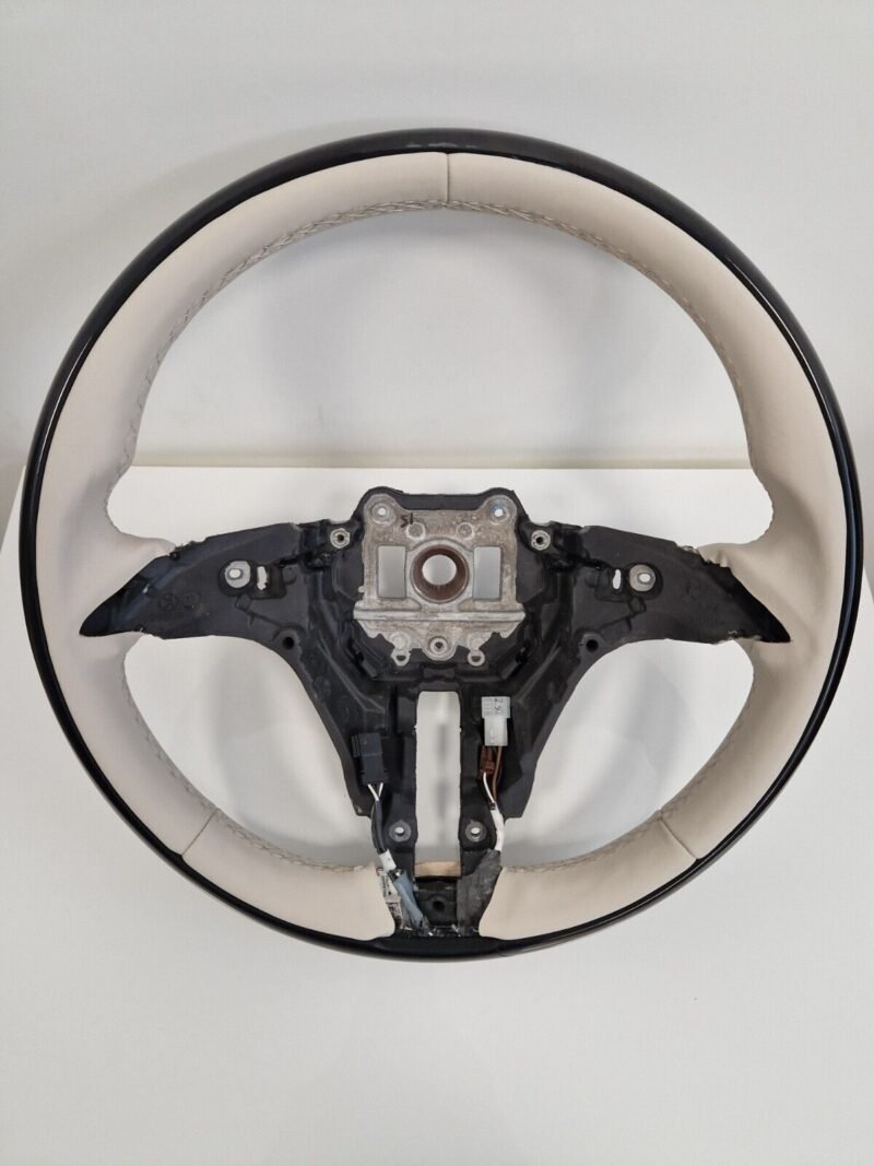 Mercedes-Benz OEM W223 S-Class 2021+ Wood Steering Wheel Beige Rim