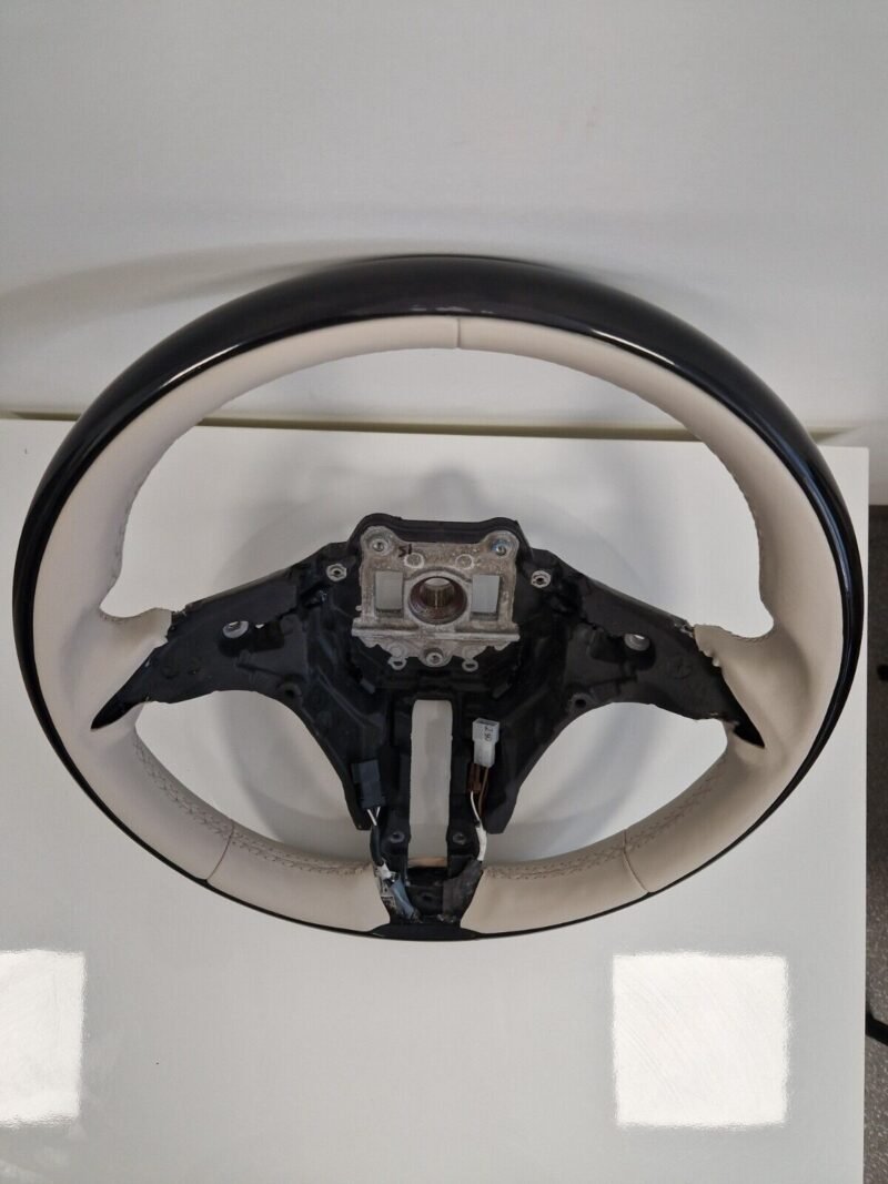 Mercedes-Benz OEM W223 S-Class 2021+ Wood Steering Wheel Beige Rim