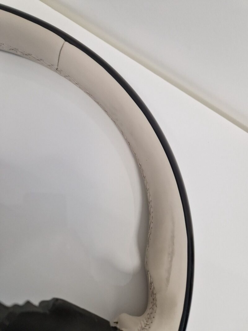 Mercedes-Benz OEM W223 S-Class 2021+ Wood Steering Wheel Beige Rim