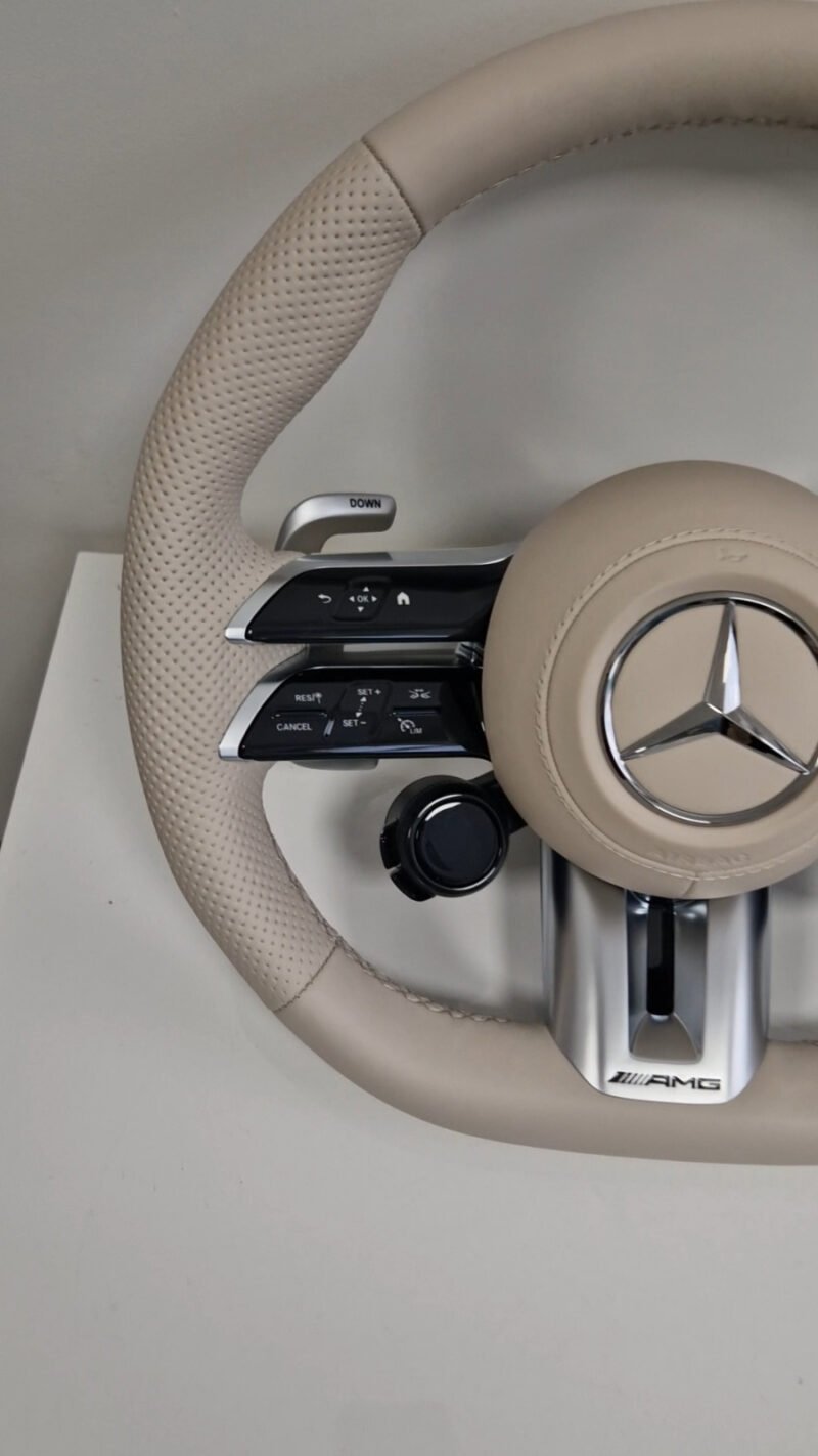 OEM Mercedes-benz AMG Performance Steering Wheel | Beige | HEATED | W223 W213