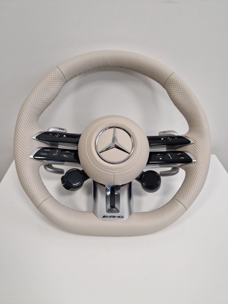 OEM Mercedes-benz AMG Performance Steering Wheel | Beige | HEATED | W223 W213
