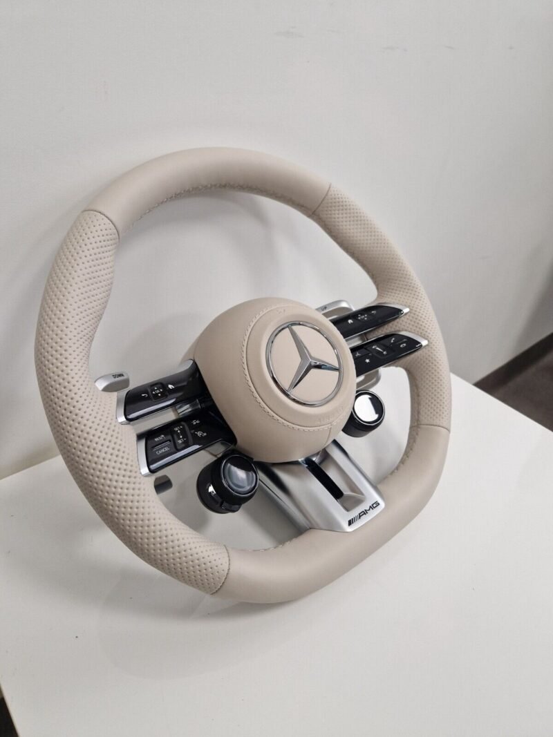 OEM Mercedes-benz AMG Performance Steering Wheel | Beige | HEATED | W223 W213