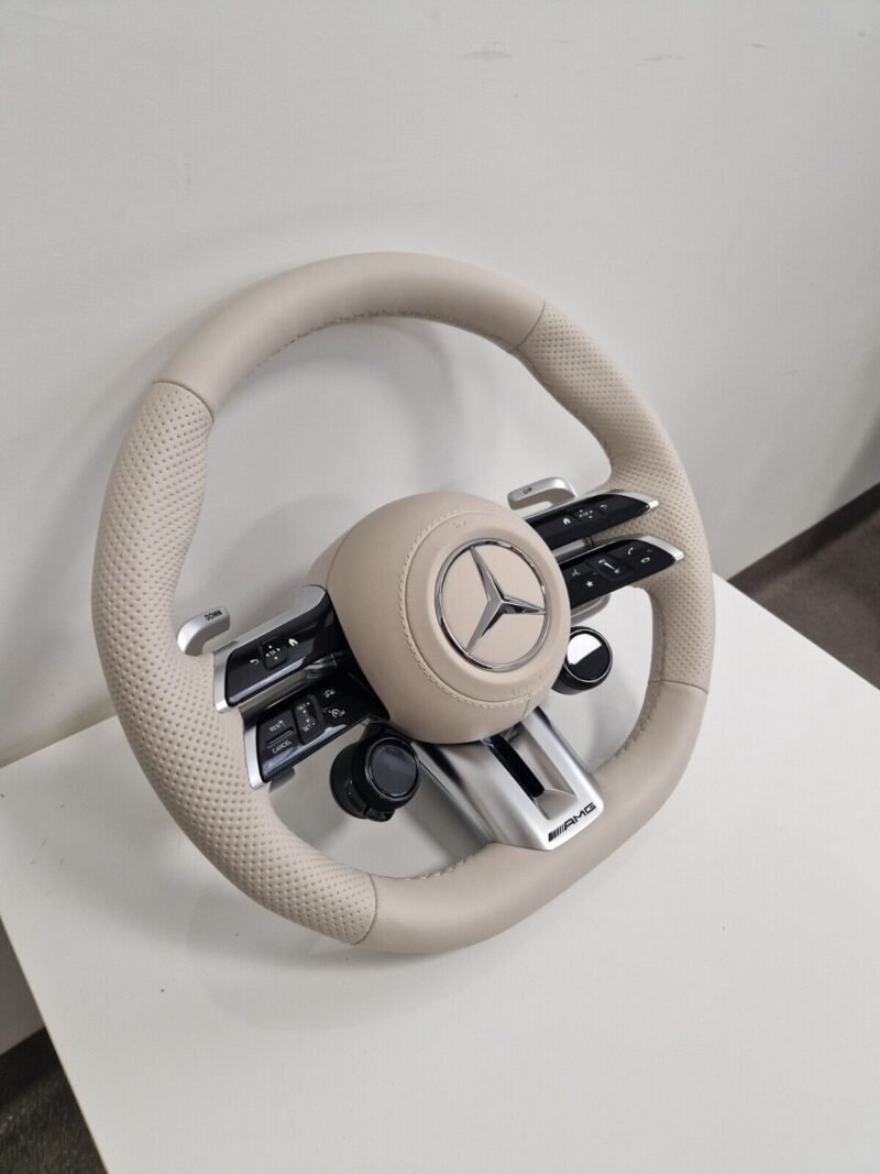 OEM Mercedes-benz AMG Performance Steering Wheel | Beige | HEATED | W223 W213