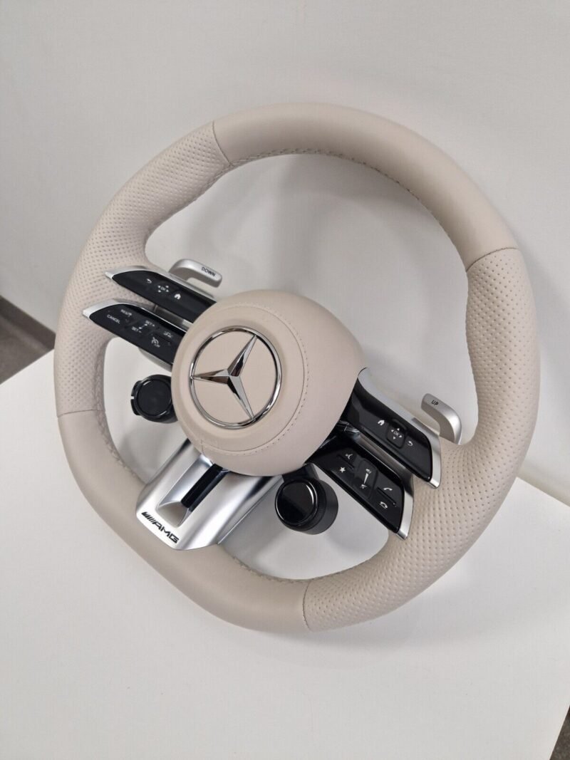 OEM Mercedes-benz AMG Performance Steering Wheel | Beige | HEATED | W223 W213