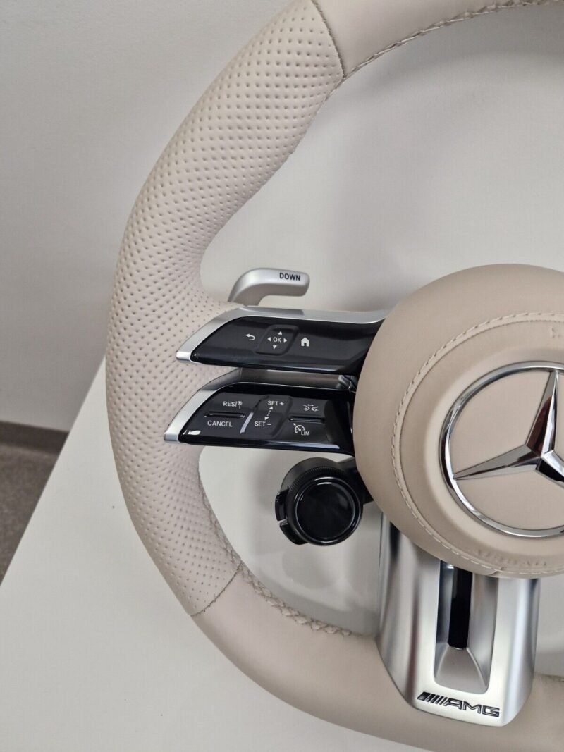 OEM Mercedes-benz AMG Performance Steering Wheel | Beige | HEATED | W223 W213