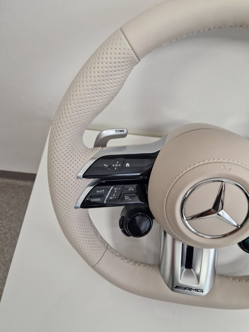 OEM Mercedes-benz AMG Performance Steering Wheel | Beige | HEATED | W223 W213