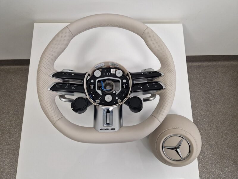 OEM Mercedes-benz AMG Performance Steering Wheel | Beige | HEATED | W223 W213