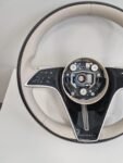 Mercedes W223 W213 2021+ MAYBACH Beige Leather & Black Piano Wood Steering Wheel