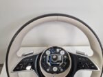 Mercedes W223 W213 2021+ MAYBACH Beige Leather & Black Piano Wood Steering Wheel