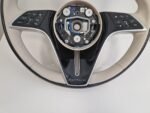 Mercedes W223 W213 2021+ MAYBACH Beige Leather & Black Piano Wood Steering Wheel