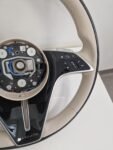 Mercedes W223 W213 2021+ MAYBACH Beige Leather & Black Piano Wood Steering Wheel