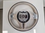 Mercedes W223 W213 2021+ MAYBACH Beige Leather & Black Piano Wood Steering Wheel