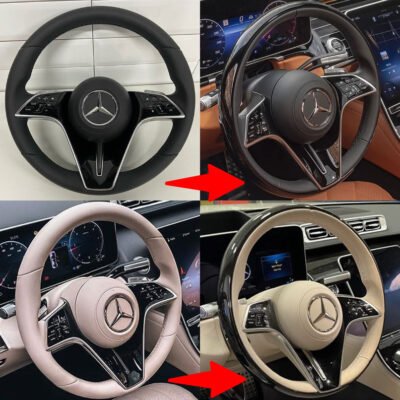 Mercedes-Benz OEM EQS sedan EQS SUV 2021+ Exclusive Wood Steering Wheel Rim