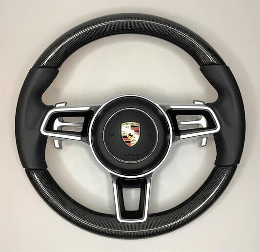 OEM Porsche CARBON Steering Wheel 911 Boxter Cayman 991 Macan Cayenne HEATED