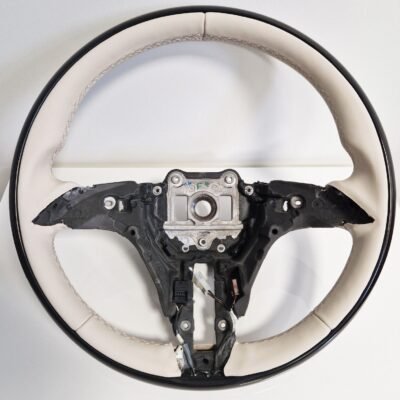 Mercedes-Benz OEM W223 S-Class 2021+ Black Piano Wood Beige Steering Wheel Rim
