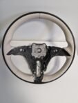 Mercedes-Benz OEM W223 S-Class 2021+ Black Piano Wood Beige Steering Wheel Rim