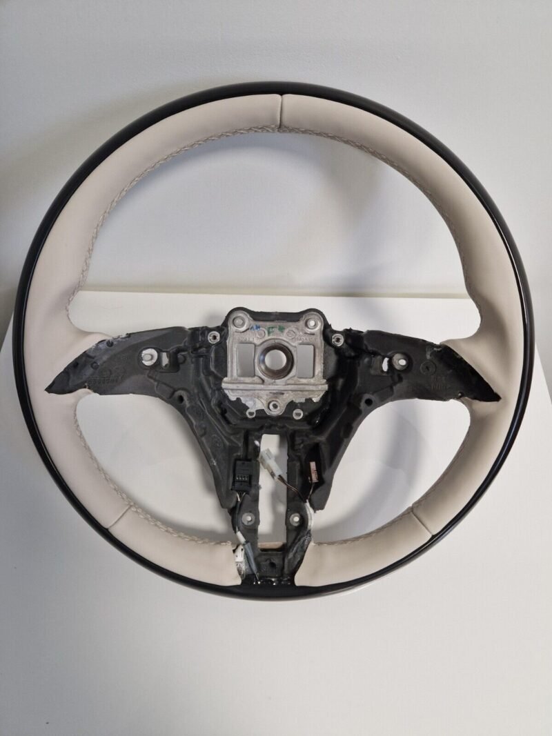Mercedes-Benz OEM W223 S-Class 2021+ Black Piano Wood Beige Steering Wheel Rim