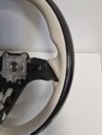 Mercedes-Benz OEM W223 S-Class 2021+ Black Piano Wood Beige Steering Wheel Rim